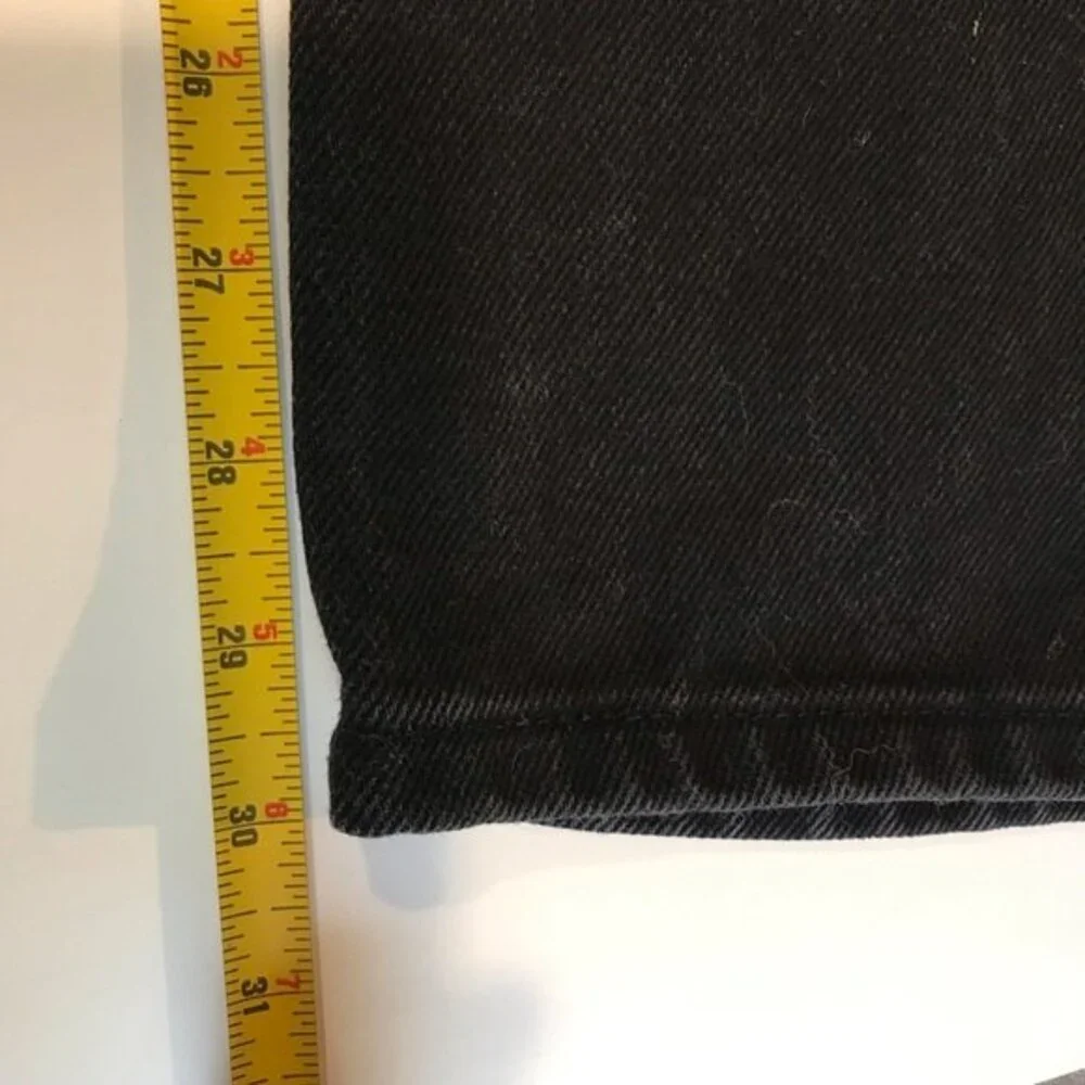 George Jeans Regular Fit Black Denim Cotton Mens Size 33 X 30